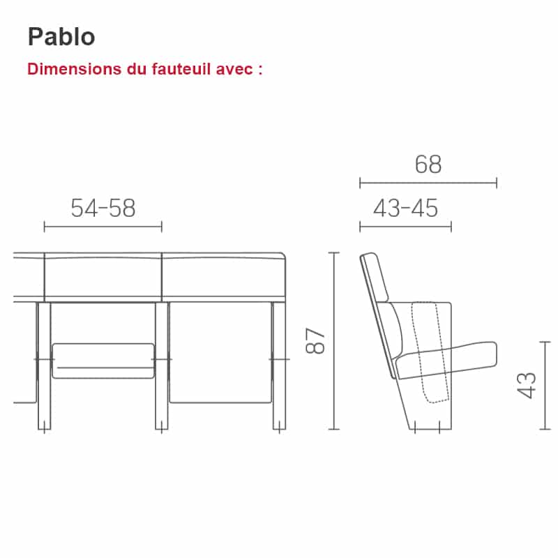 Fauteuil auditorium Pablo