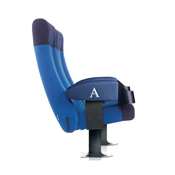 Fauteuil Cinema Vienna Cuir Bleu Latéral