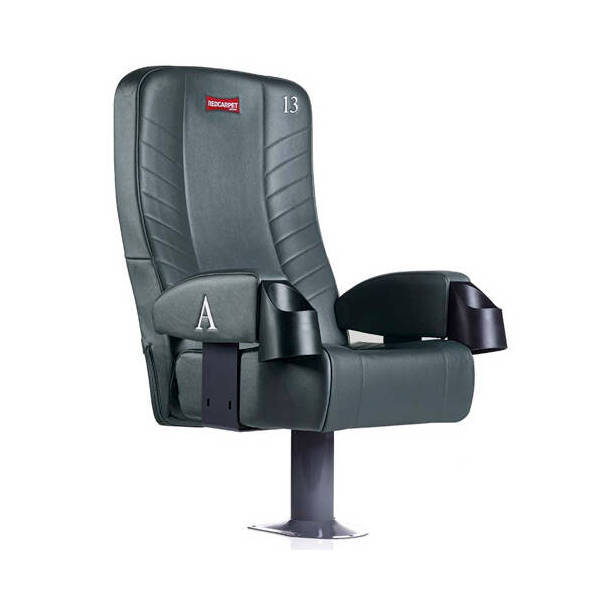 Fauteuil Cinema Vienna Cuir Noir Porte Gobelet