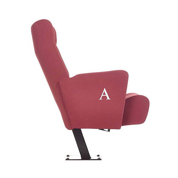 Fauteuil Cinema LatéralLocarno Rouge Pied Central Numérotation