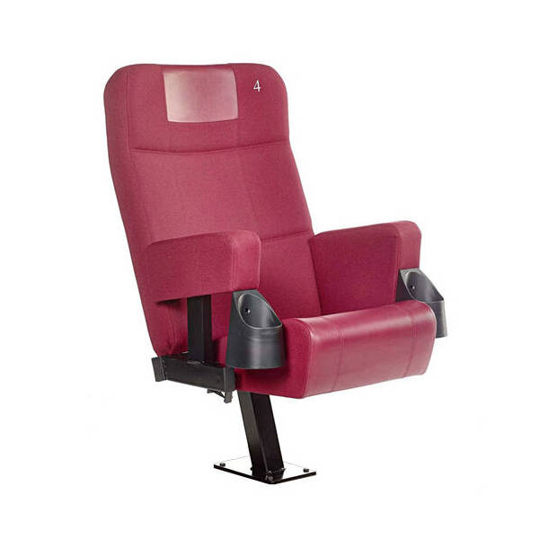 Fauteuil Cinéma Locarno Rouge Pied Central Porte Gobelet