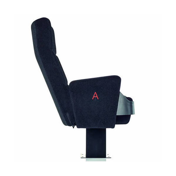 Fauteuil Cinema Locarno Noir Porte Gobelet Latéral
