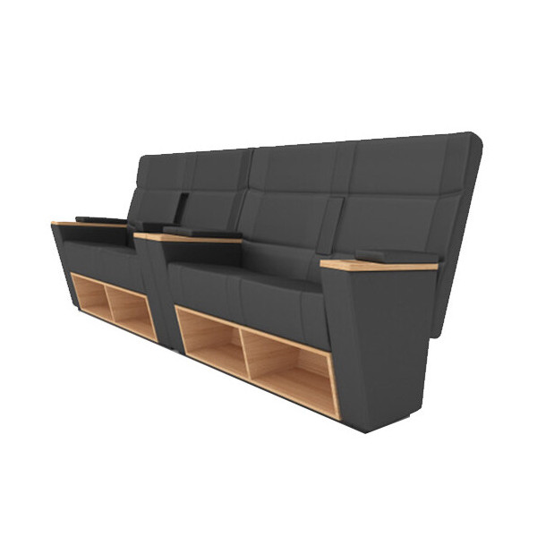Fauteuil Cinema Locarno Premium Noir Accoudoir Repliable