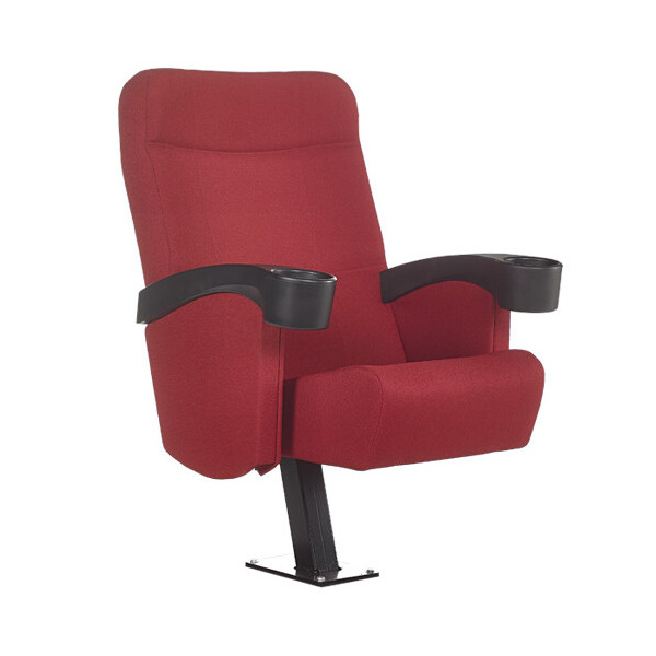 Fauteuil Cinema Locarno Tissu Rouge Porte Gobelet Double