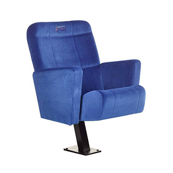 Fauteuil Cinéma Locarno Bleu Pied Central Assise Dépliée