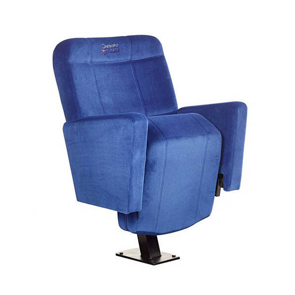 Fauteuil Cinéma Locarno Bleu Pied Central Assise Repliée