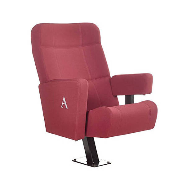 Fauteuil Cinéma Locarno Rouge Pied Central Assise Dépliée