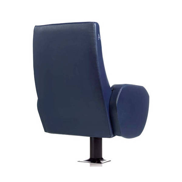 Fauteuil Cinema Vienna Cuir Bleu De Dos