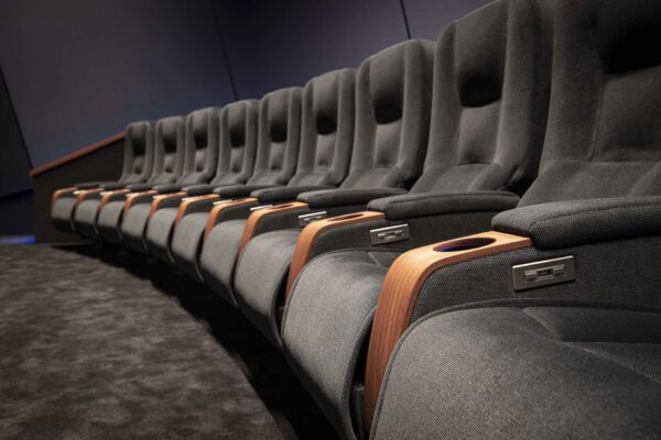 Détail Salle de Cinéma Avec Fauteuil Arcadia Avec Accoudoirs Bois