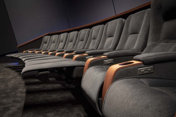 Détail Salle de Cinéma Avec Fauteuil Arcadia Avec Accoudoirs Bois