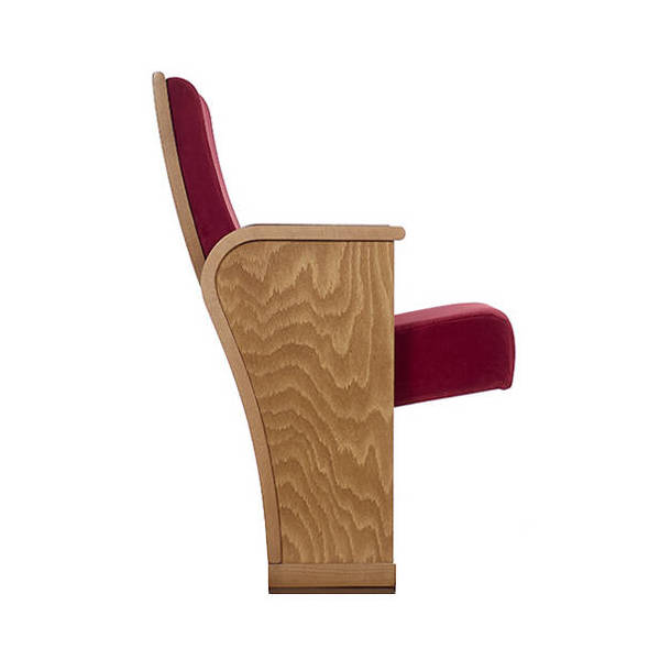 Fauteuil Legnano variante Rouge - Profil Assise Dépliée