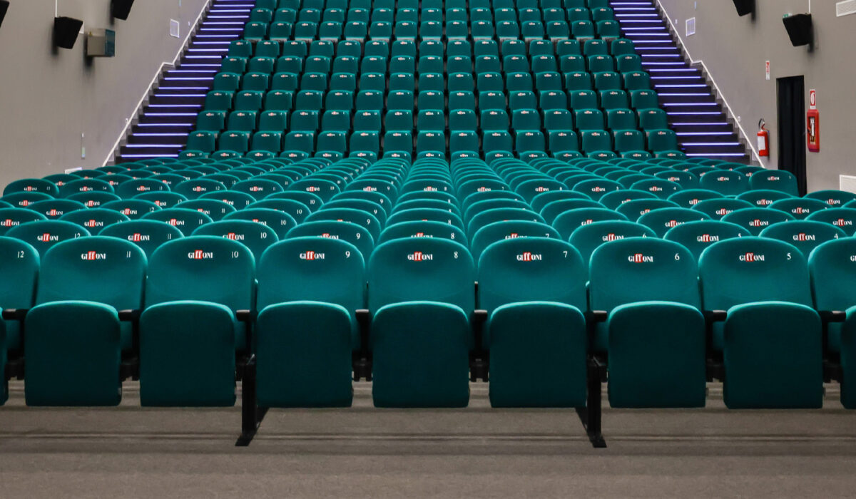 Siège Ginevra photo salle rangées Turquoise