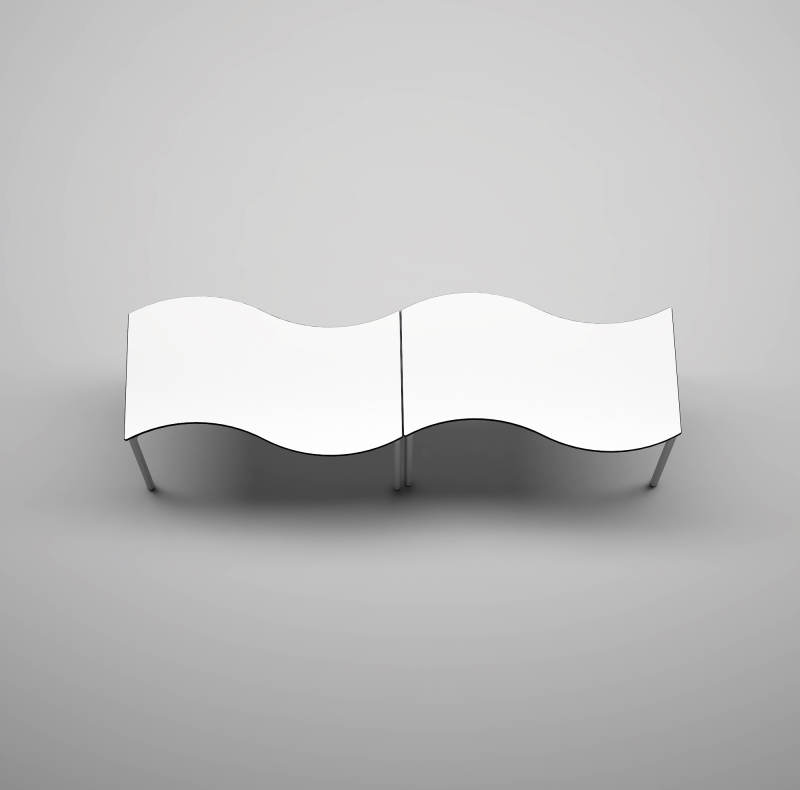 Table d'école modulaire Wave – Image 3