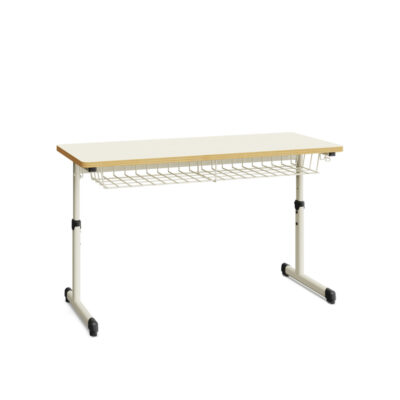 Table école deux places réglable en hauteur Quardouble