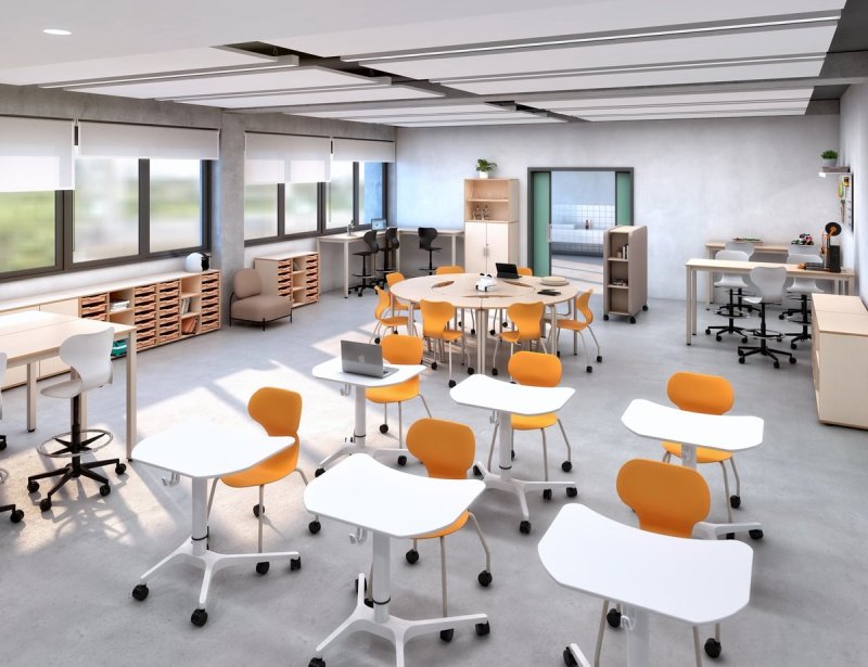 Table scolaire assis debout Moon – Image 3