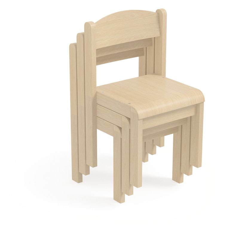 Chaise pour école en bois – Image 2
