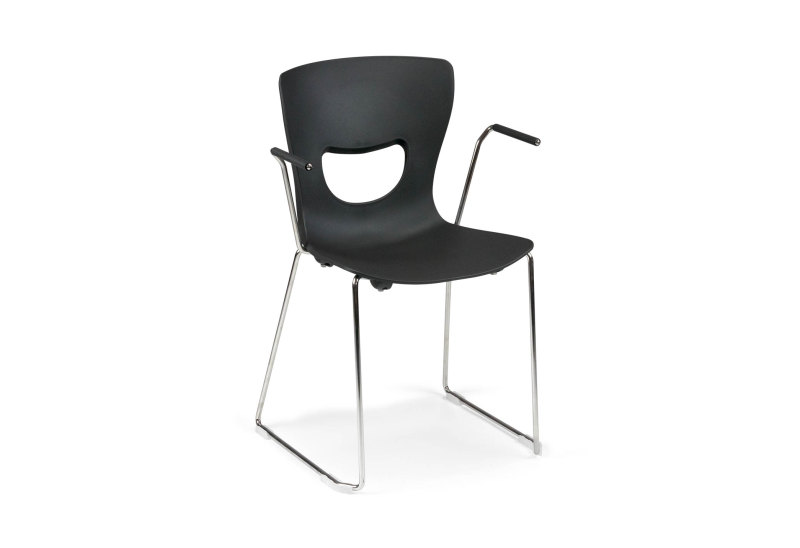Chaise acier fil chromé Flex – Image 4