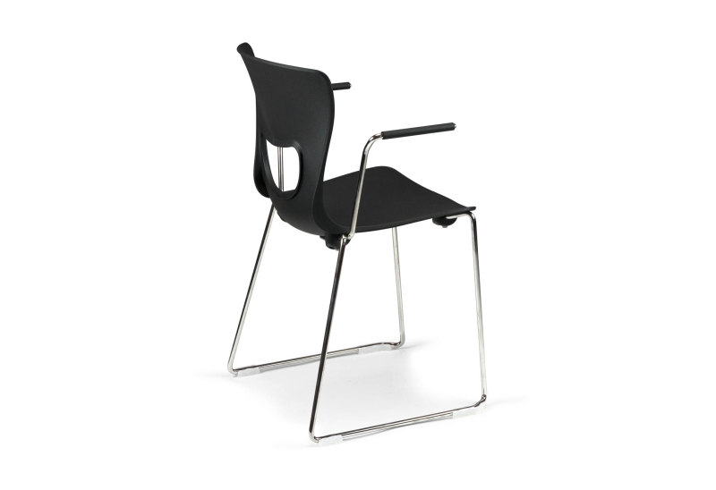Chaise acier fil chromé Flex – Image 2