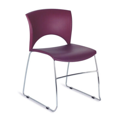 Chaise de réunion violette Lou