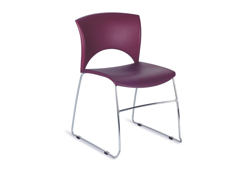 Chaise de réunion violette Lou