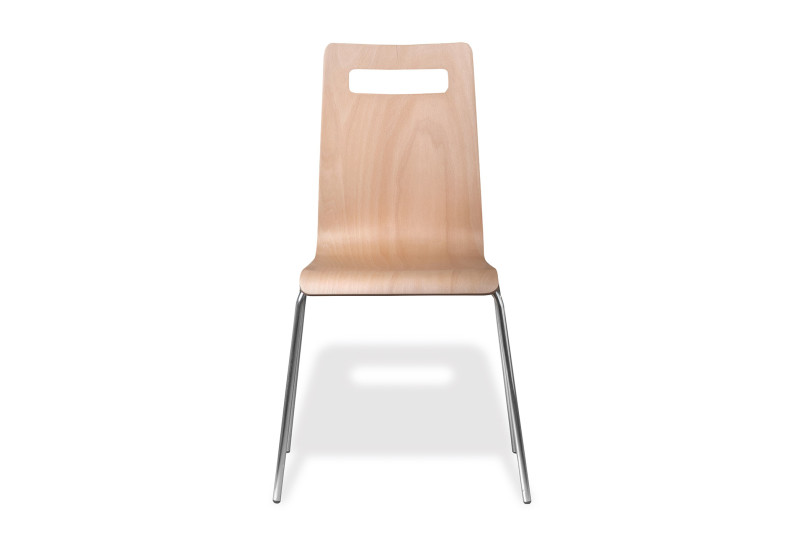 Chaise en bois avec poignée intégrée Zim