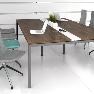 Chaise de réunion pivotante sur support fixe Cape