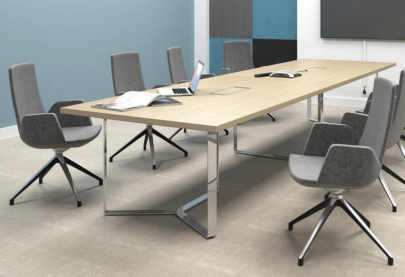 Chaise de réunion pivotante sur support fixe Cape – Image 2