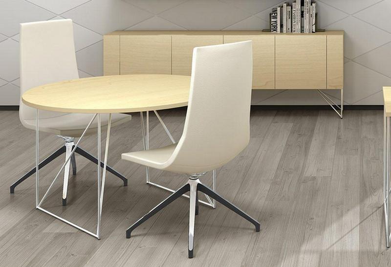 Chaise de réunion pivotante sur support fixe Cape – Image 4
