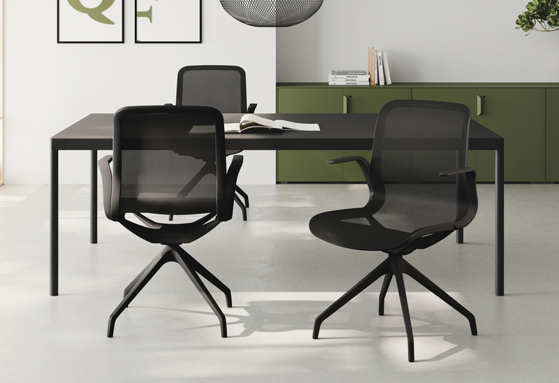 Chaise de réunion dossier résille Trama – Image 2