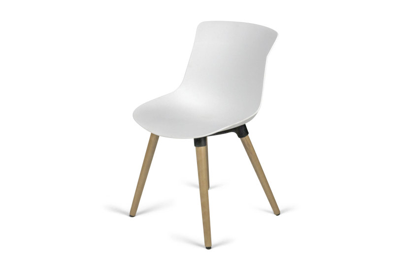 Siège de réunion pieds bois style scandinave Lux