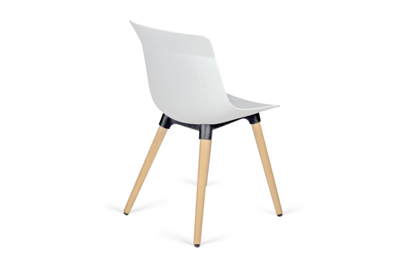 Siège de réunion pieds bois style scandinave Lux – Image 3