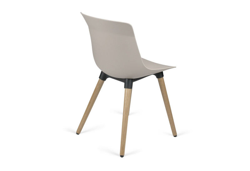 Siège de réunion pieds bois style scandinave Lux – Image 6