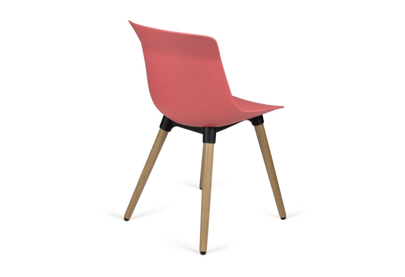 Siège de réunion pieds bois style scandinave Lux – Image 9